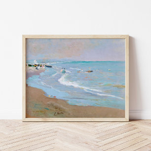Affiche Playa de Valencia   Joaquín Sorolla
