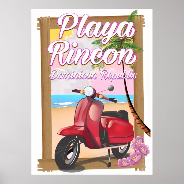 Affiche Playa Rincon République Dominicaine (Devant)