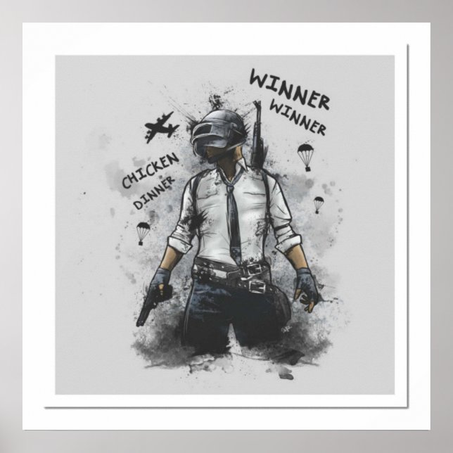 Affiche Playerunknow Battlegrounds PUBG (Devant)