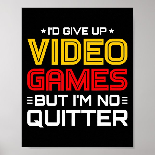 Affiche Playing Video Games - Video Gamer Meme - Funny Vid (Devant)