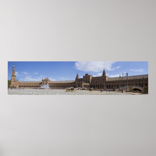 Affiche Plaza de Espana Seville (Devant)