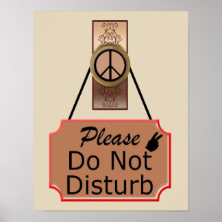 Affiche Please Do Not Disturb