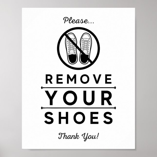 Affiche Please Remove Your Shoes (Devant)