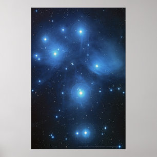 Affiche Pleiades Star Cluster 18x12 (16x11)