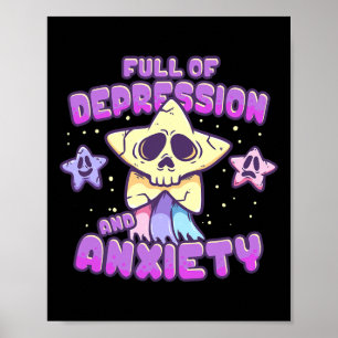 Affiche Plein De Dépression Et D'Anxiété La Santé Mentale