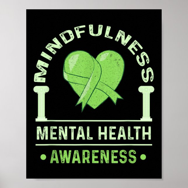 Affiche Pleine conscience Santé mentale Vêtements (Devant)