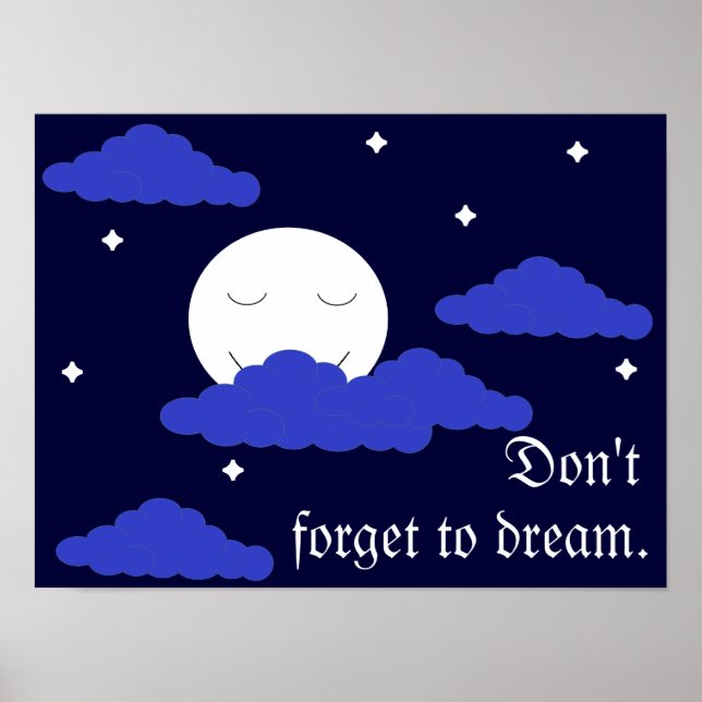 Affiche Pleine lune à Midnight & Stars (Devant)