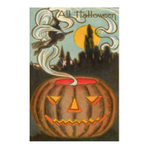 Pleine lune citrouille Jack-o'-lantern Witch