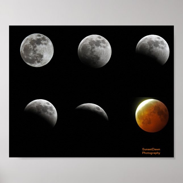 Affiche Pleine lune Eclipse 2019 (Devant)