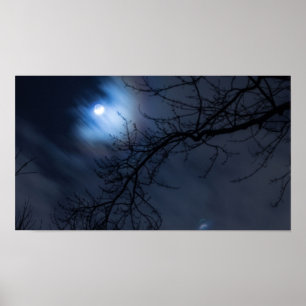Affiche Pleine lune en Ciel de nuit, Ohio