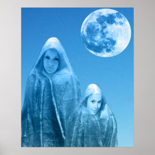 Affiche Pleine lune en hausse