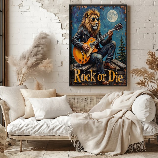 Affiche Pleine lune Shred : Le Riff non dompté du lion (Créateur téléchargé)