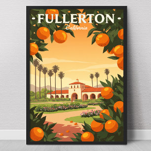 Affiche Pleinerton Californie vintage