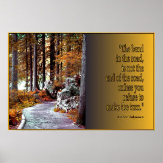 Affiche Plier dans la route, imprimer