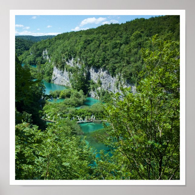 Affiche Plitvice Lacs Croatie Photographie du paysage (Devant)