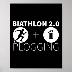 Affiche Plogging Biathlon 2.0 Jogging Et Pr De l'environne