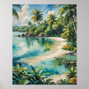 Affiche Plongée depuis la côte