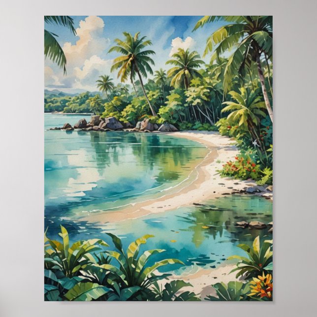 Affiche Plongée depuis la côte (Devant)