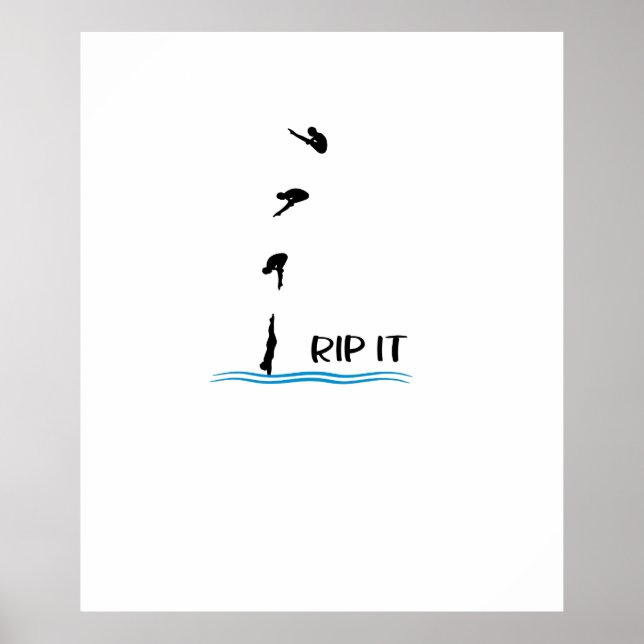 Affiche Plongée en Springboard (Devant)