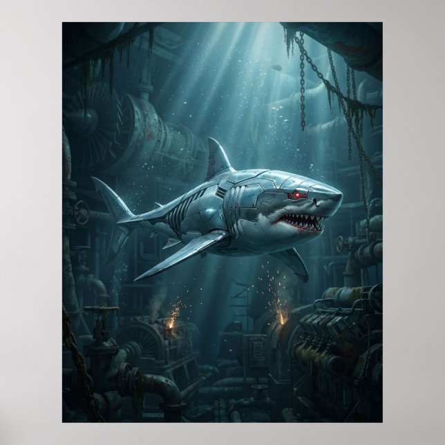 Affiche Plongée Titanium Shark (Devant)
