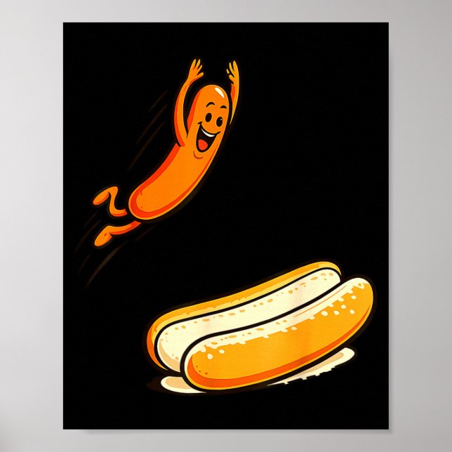 Affiche Plongeon haut du hotdog  (Devant)