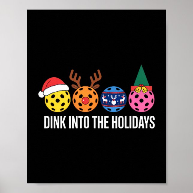 Affiche Plonger dans les fêtes amusements de Noël pour pic (Devant)