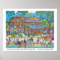 Plongeurs de cocotiers et hors du Hook Bar, Roatan