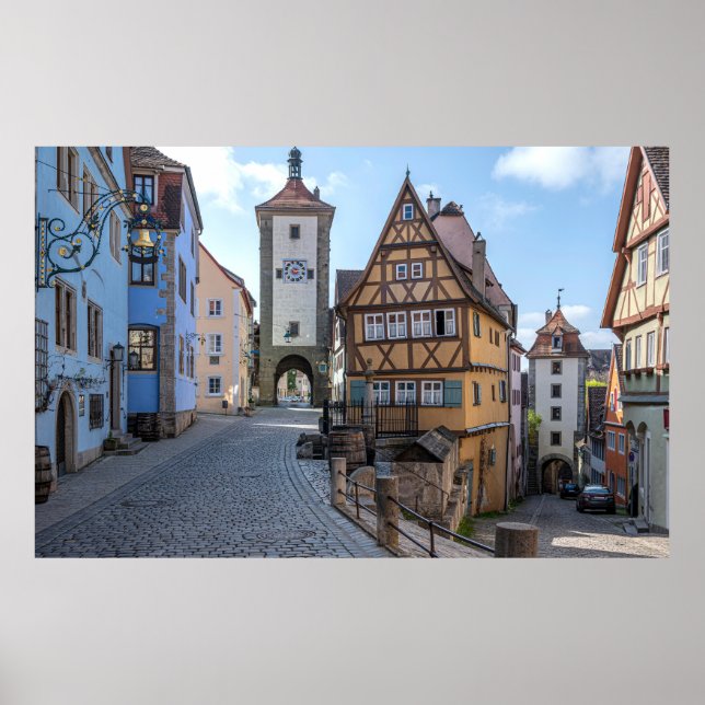 Affiche Plönlein à Rothenburg ob der Tauber, Allemagne (Devant)