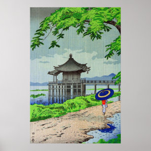 Affiche Pluie au volant à Ukimido Fujishima Takeji dans le