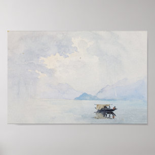 Affiche Pluie Bellagio George Elbert Burr