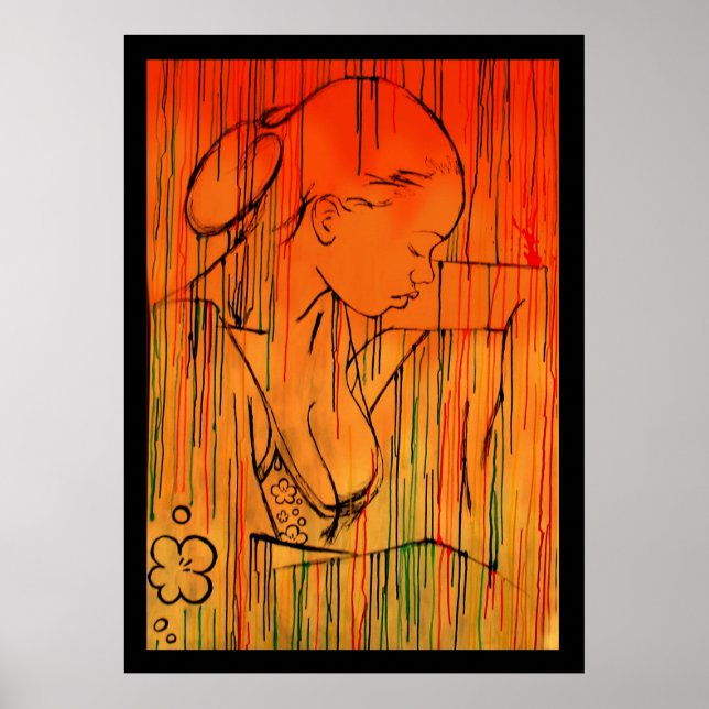 Affiche Pluie créole jaune (Devant)