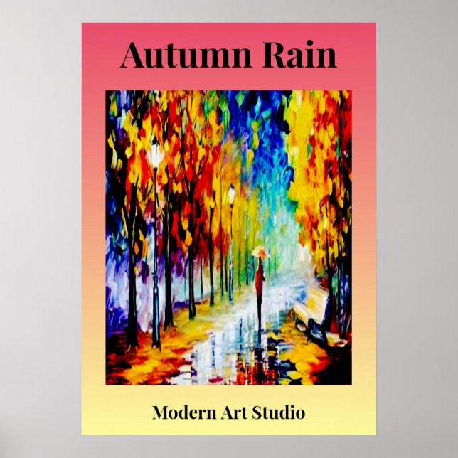 Affiche Pluie d'automne (Devant)