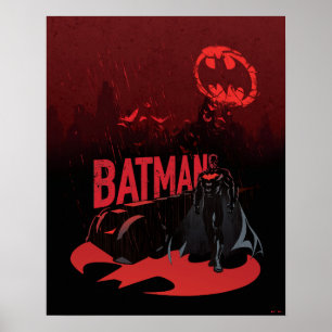 Affiche Pluie de Batman Crimson