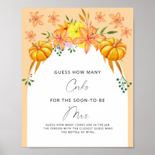 Affiche Pluie de Cadeaux pour la Mariée : Devinez Combien