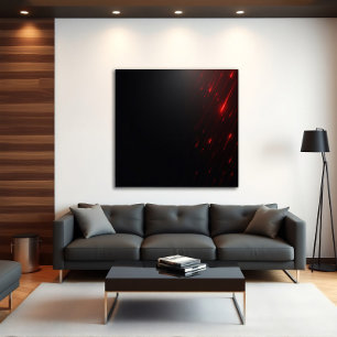 Affiche Pluie de laser rouge