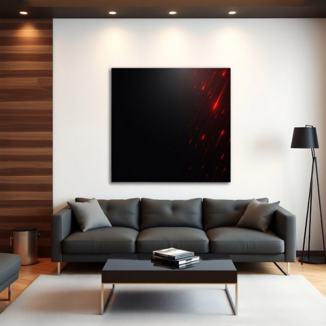 Affiche Pluie de laser rouge (Créateur téléchargé)