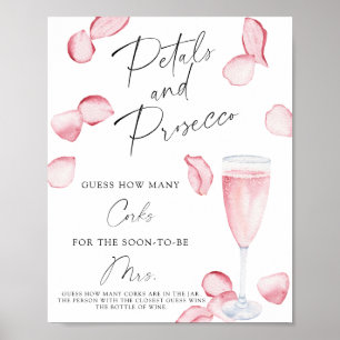 Affiche Pluie de Mariée Devinez Combien de Bouchons