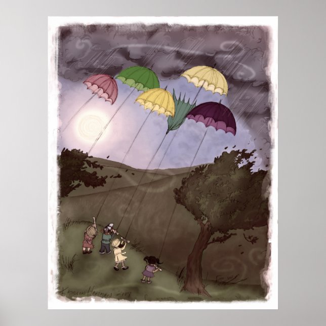 Affiche Pluie Kites (Devant)