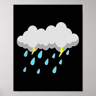 Affiche Pluie Nuage Halloween Facile Costumae Dernière min
