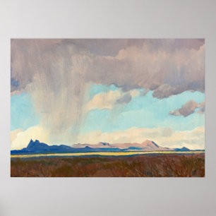 Affiche Pluie pour le Golfe par Maynard Dixon