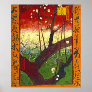 Affiche Plum à fleurs (Hiroshige) Van Gogh Art