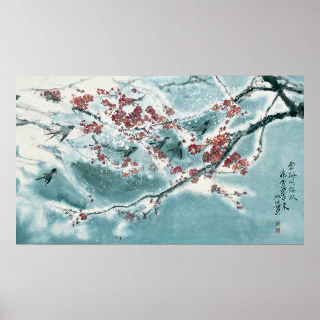 Affiche Plum Blossom in Snow (Devant)