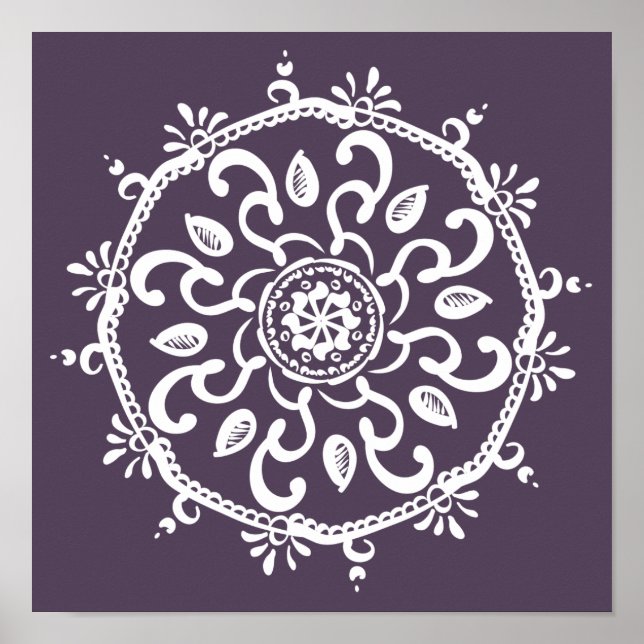 Affiche Plum Mandala (Devant)