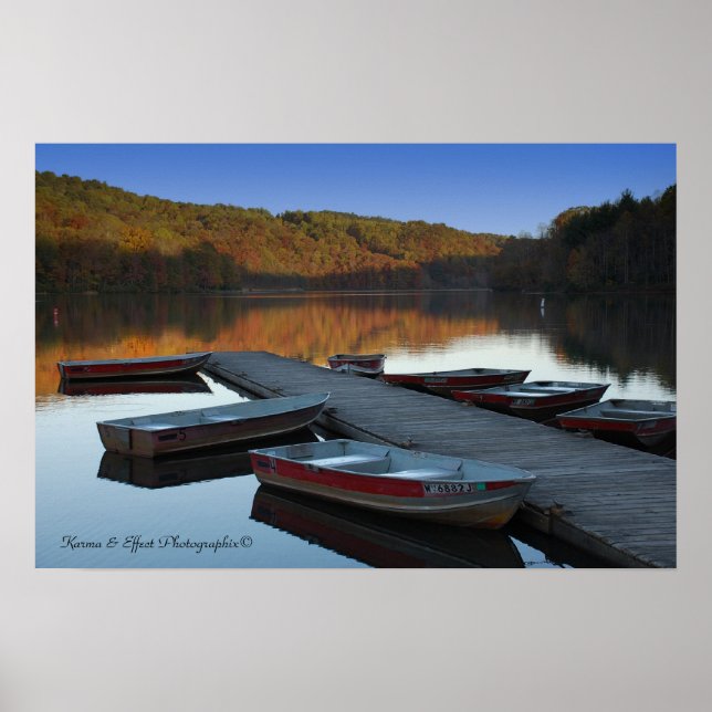 Affiche Plum Orchard Lake par Karma & Effet Photographix (Devant)