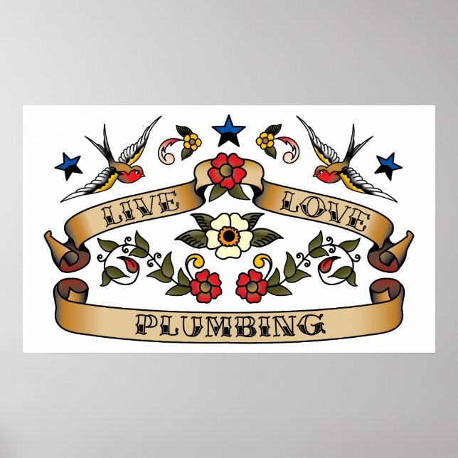 Affiche Plumbing Live Love (Devant)