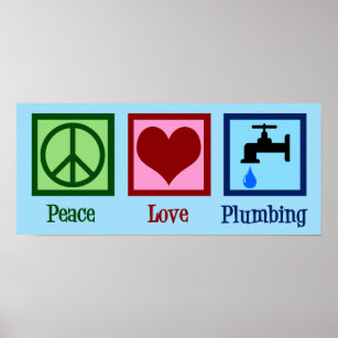 Affiche Plumbing Peace Love