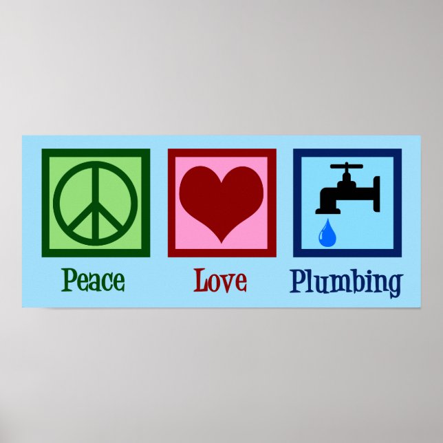 Affiche Plumbing Peace Love (Devant)