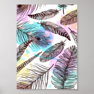 Affiche Plume de paon