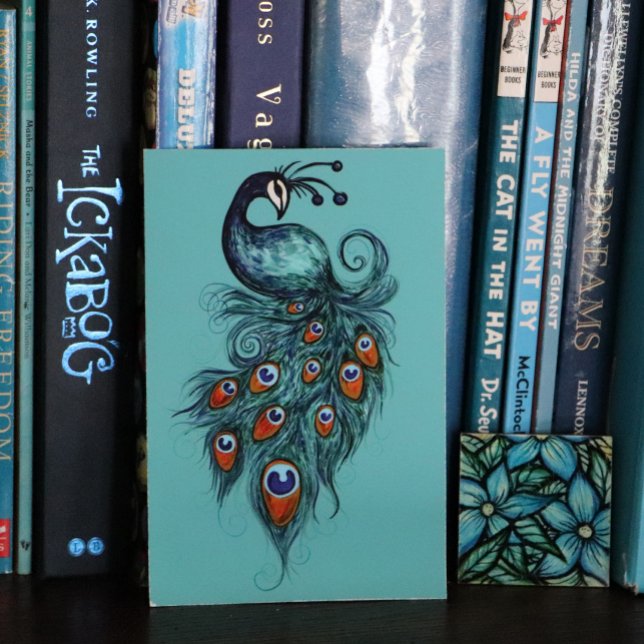 Affiche Plumes de paon Peacocks Turquoises (Créateur téléchargé)