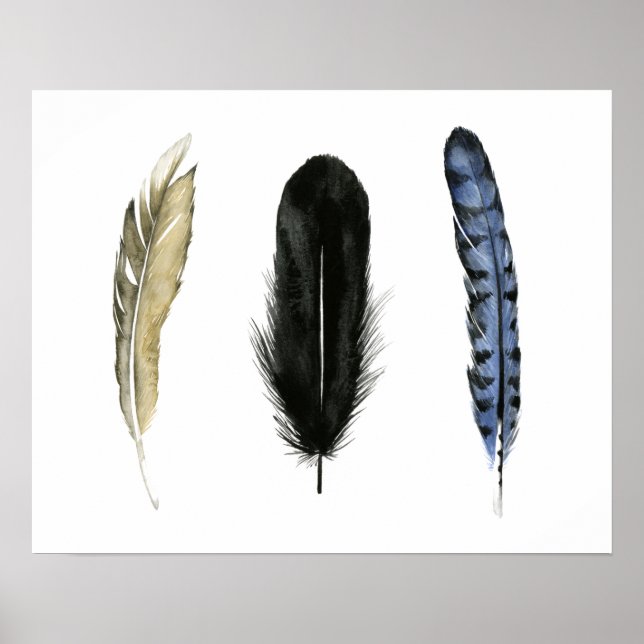 Affiche Plumes douces I (Devant)